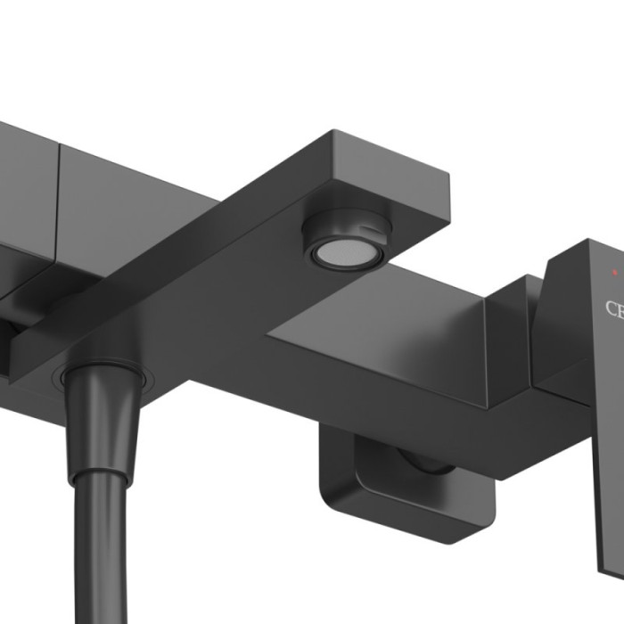 Смеситель для ванны Cezares Slider черный SLIDER-VD-NOP