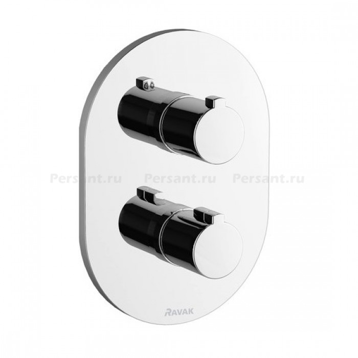 Смеситель для ванны Ravak Chrome CR 067.00 X070075 с термостатом, на 3 потока, хром