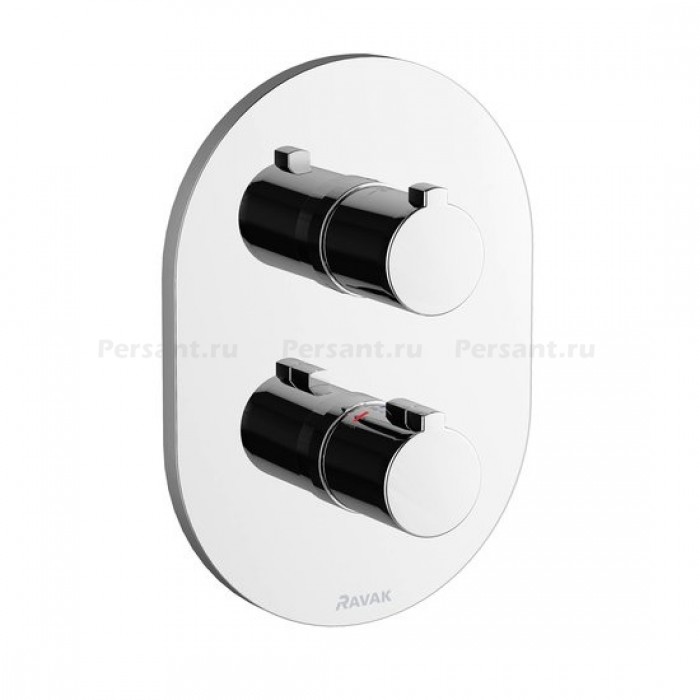Смеситель для душа Ravak Chrome CR 063.00 X070094 с термостатом, на 2 потока, хром