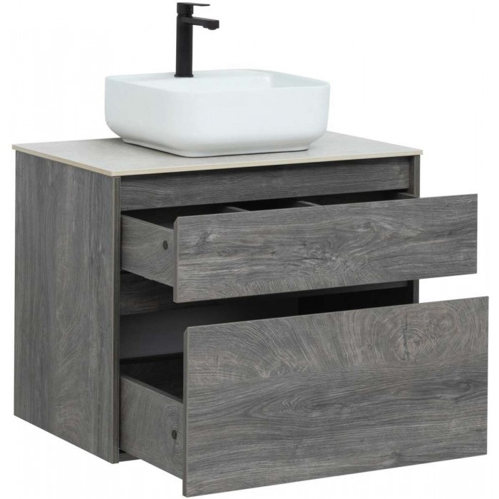 Тумба под раковину Aquanet Nova Lite 75 242273 подвесная, дуб рошелье