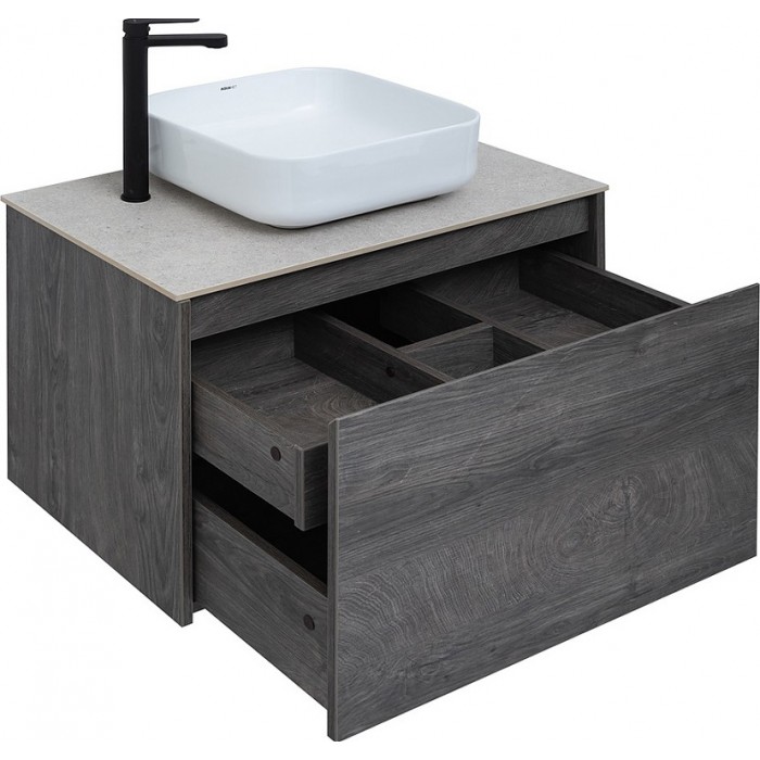 Тумба под раковину Aquanet Nova Lite 75 242274 подвесная, дуб рошелье