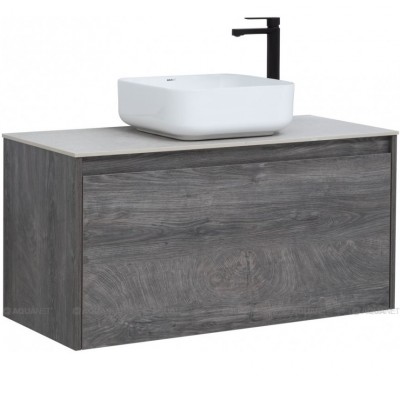 Тумба под раковину Aquanet Nova Lite 100 242579 подвесная, дуб рошелье