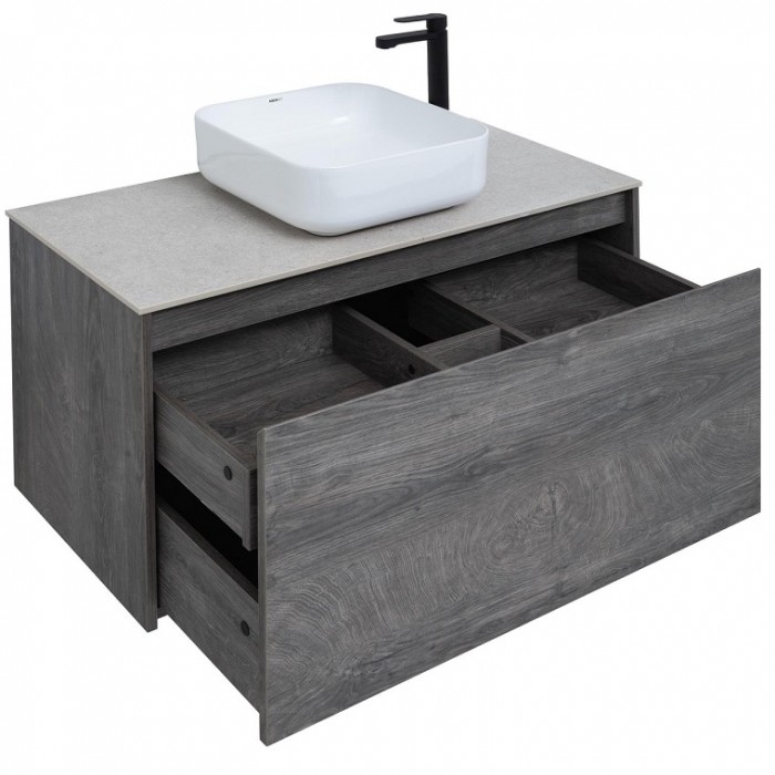 Тумба под раковину Aquanet Nova Lite 100 242579 подвесная, дуб рошелье