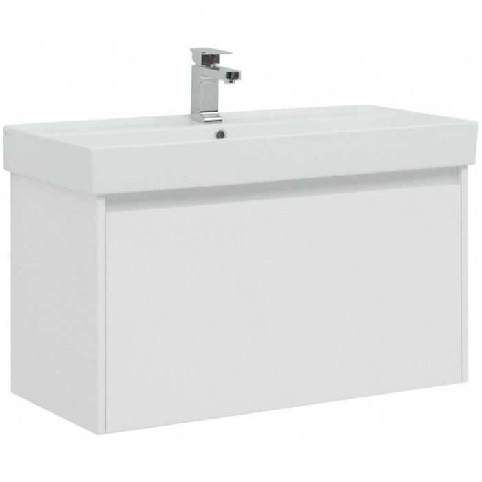 Тумба под раковину Aquanet Nova Lite 100 242580 подвесная, белая