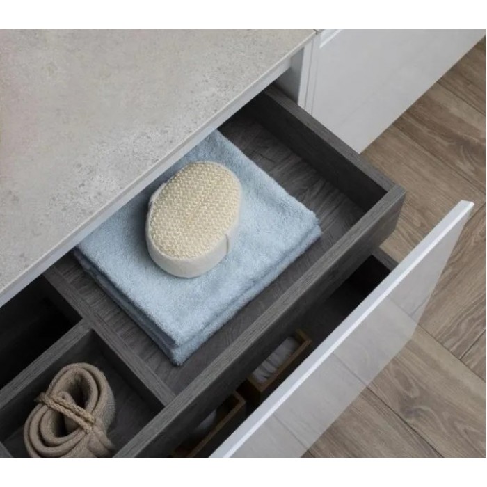 Тумба под раковину Aquanet Nova Lite 100 242580 подвесная, белая