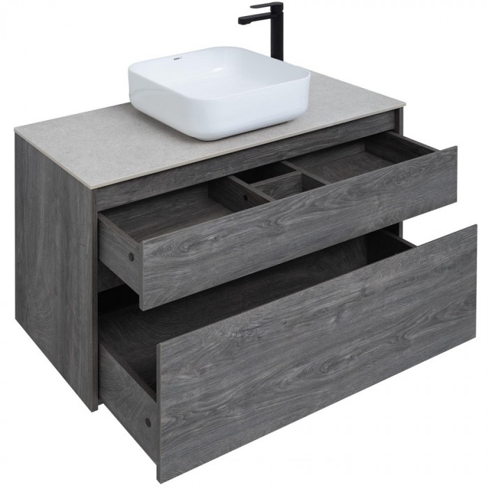 Тумба под раковину Aquanet Nova Lite 100 242582 подвесная, дуб рошелье