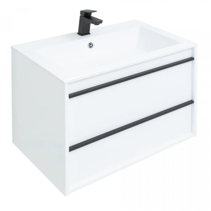 Тумба под раковину Aquanet Lino 70 253902 подвесная Белая матовая