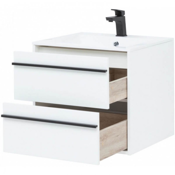 Тумба под раковину Aquanet Lino 70 253902 подвесная Белая матовая