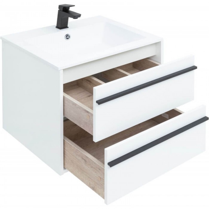 Тумба под раковину Aquanet Lino 70 253902 подвесная Белая матовая