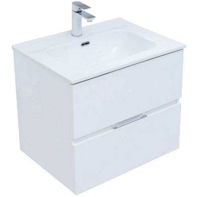Тумба под раковину Aquanet Алвита New 60 белая матовая 277510, подвесная