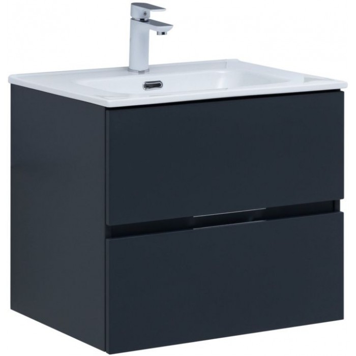 Тумба под раковину Aquanet Алвита New 60 антрацит матовый 277511, подвесная
