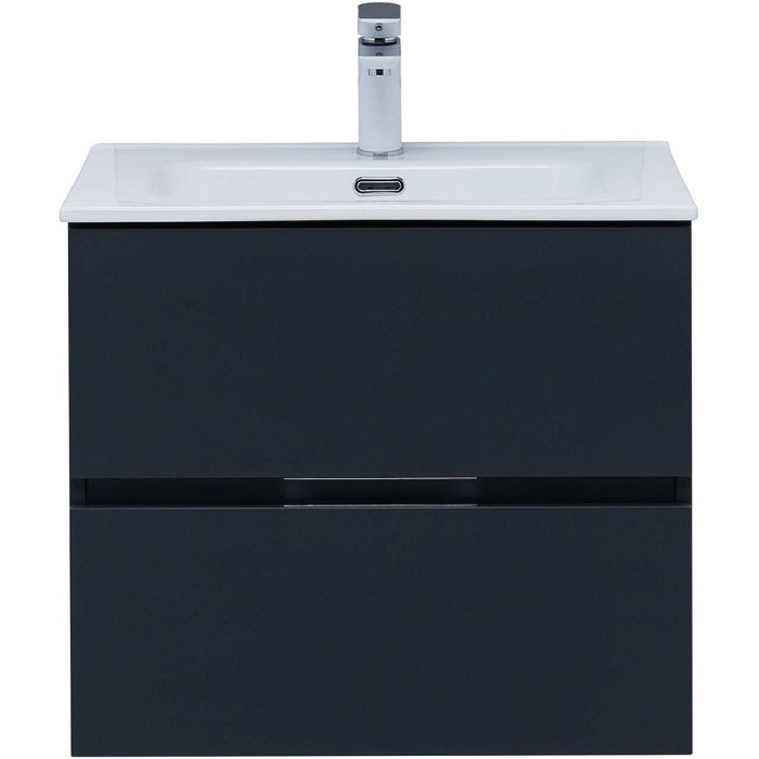 Тумба под раковину Aquanet Алвита New 60 антрацит матовый 277511, подвесная