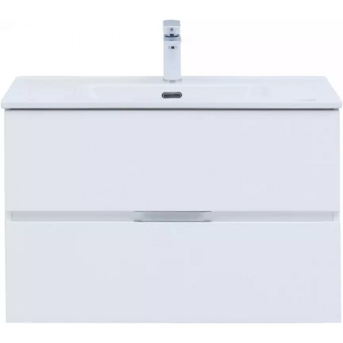 Тумба под раковину Aquanet Алвита New 80 белая матовая 277514, подвесная