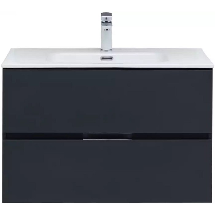 Тумба под раковину Aquanet Алвита New 80 антрацит матовый 277515 подвесная