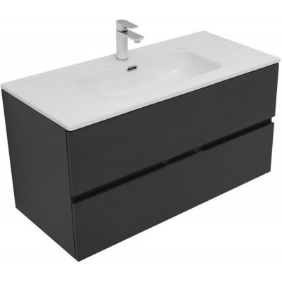 Тумба под раковину Aquanet Алвита New 100 антрацит матовый 277519 подвесная