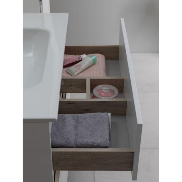 Тумба под раковину Aquanet Алвита New 80 белая матовая 277550, напольная