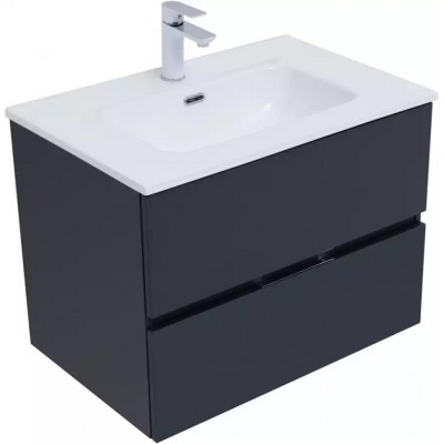 Тумба под раковину Aquanet Алвита New 70 антрацит матовый 303908, подвесная