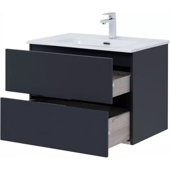 Тумба под раковину Aquanet Алвита New 70 антрацит матовый 303908, подвесная