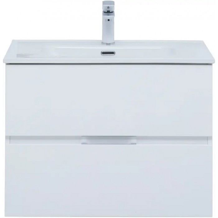 Тумба под раковину Aquanet Алвита New 70 белая матовая 303909, подвесная