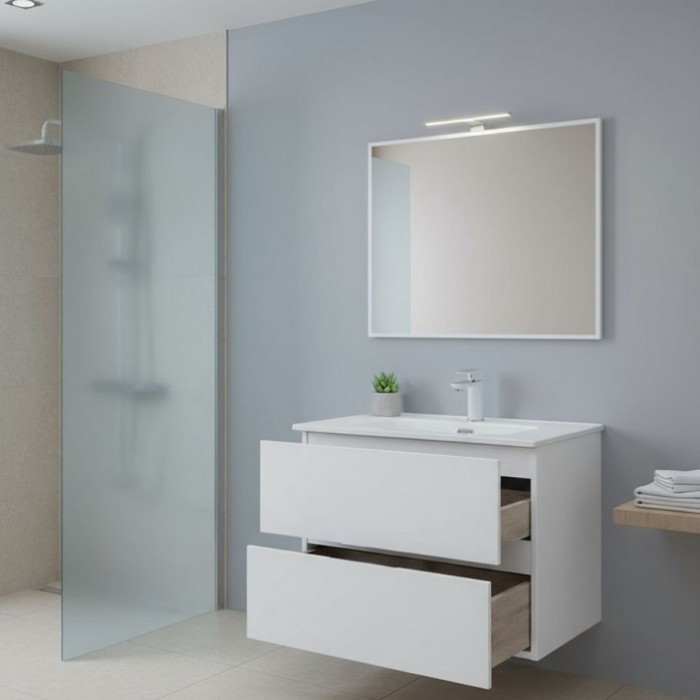 Тумба под раковину Aquanet Алвита New 80 белая матовая 277514, подвесная