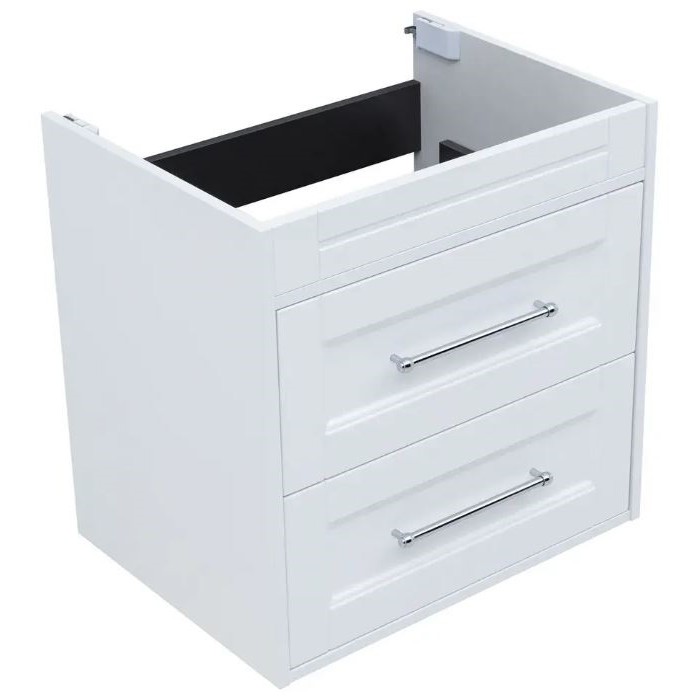 Тумба под раковину Aquanet Бостон new 60 белый сатин 00306367 ручки хром