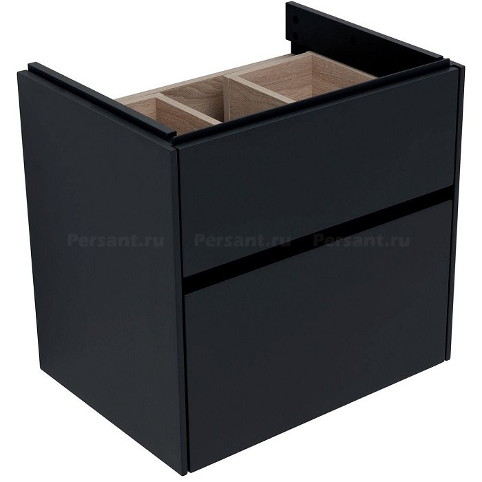 Тумба под раковину Aquanet Бруклин 60 антрацит матовый 00310140 подвесная