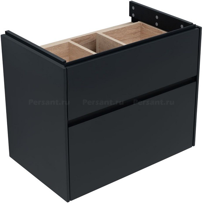 Тумба под раковину Aquanet Бруклин 70 антрацит матовый 00310141 подвесная