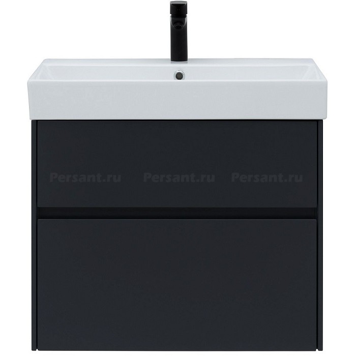 Тумба под раковину Aquanet Бруклин 70 антрацит матовый 00310141 подвесная