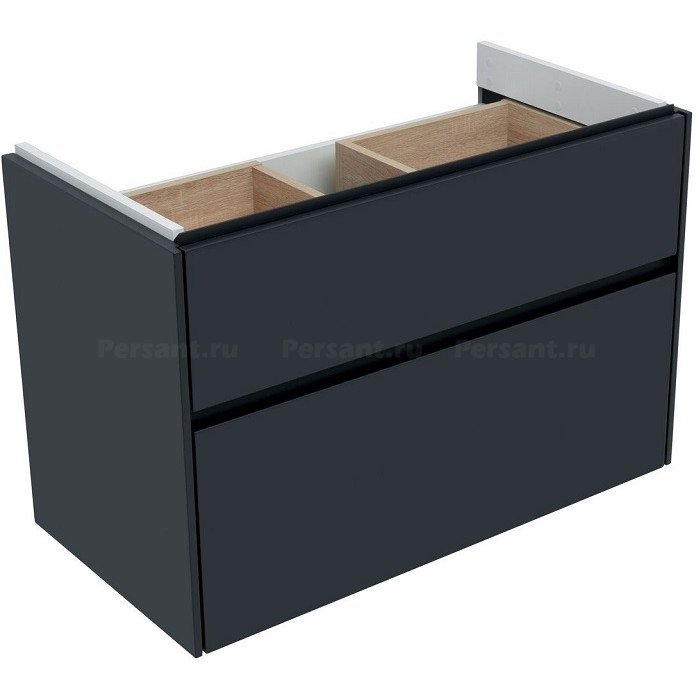 Тумба под раковину Aquanet Бруклин 85 антрацит матовый 00310142 подвесная
