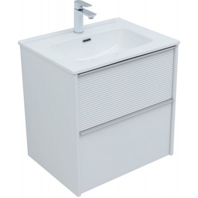Тумба под раковину Aquanet Вита 60 белая матовая 00330473 подвесная
