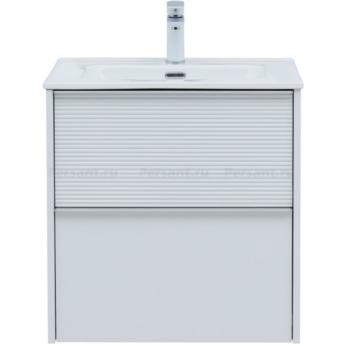Тумба под раковину Aquanet Вита 60 белая матовая 00330473 подвесная