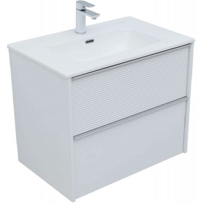 Тумба под раковину Aquanet Вита 80 белая матовая 00330475 подвесная