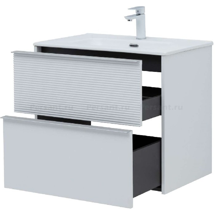 Тумба под раковину Aquanet Вита 70 белая матовая 00330476 подвесная