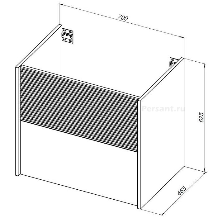 Тумба под раковину Aquanet Вита 70 белая матовая 00330476 подвесная