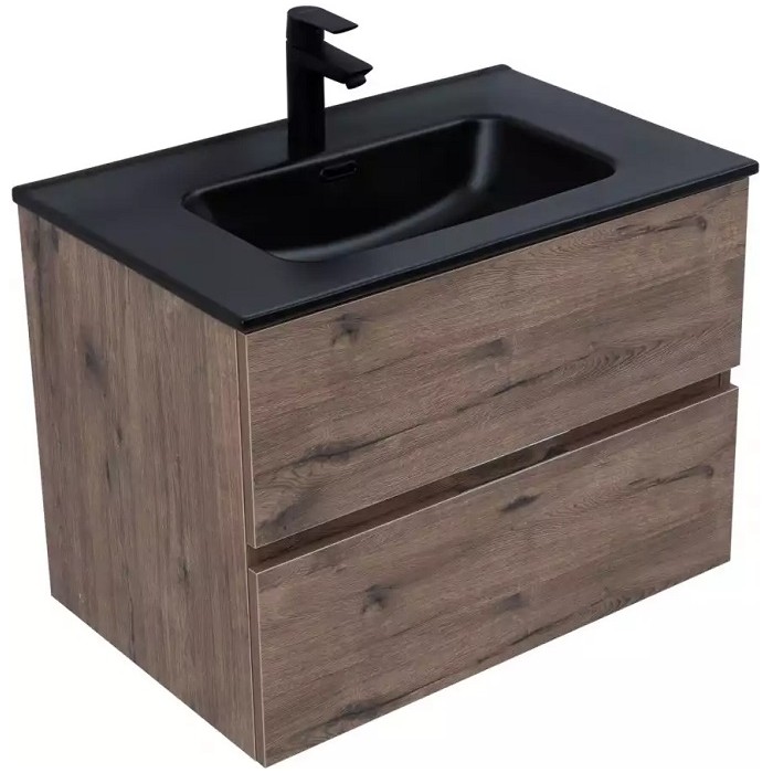 Тумба под раковину Aquanet Алвита New 60 дуб велингтон табак 334184, подвесная