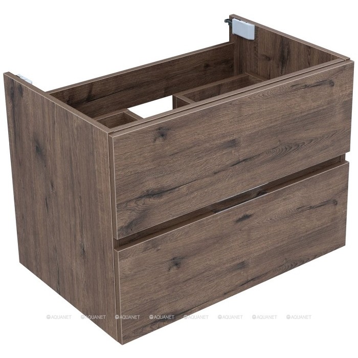 Тумба под раковину Aquanet Алвита New 70 дуб велингтон табак 334185, подвесная