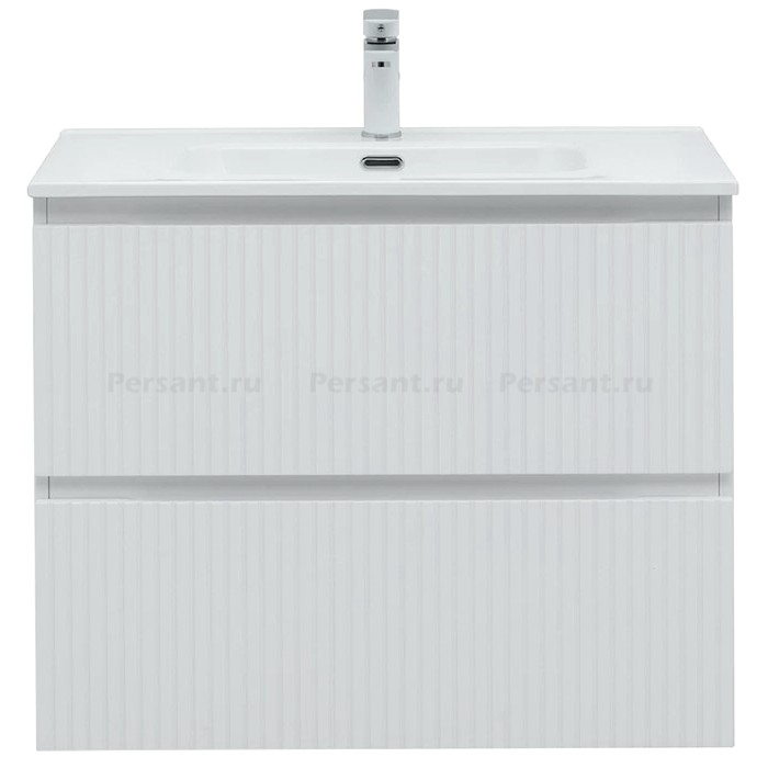 Тумба под раковину Aquanet Джейн 80 белая 00335424, подвесная