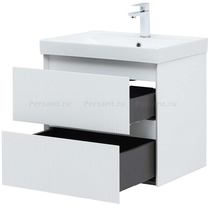 Тумба под раковину Aquanet Альтера 70 белая матовая 00337155 подвесная