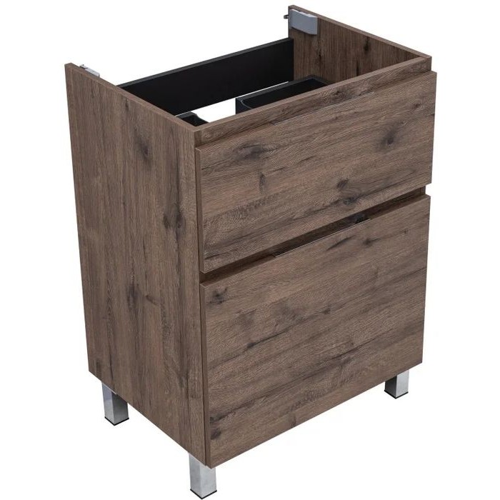 Тумба под раковину Aquanet Алвита New 60 дуб велингтон табак 344127, напольная