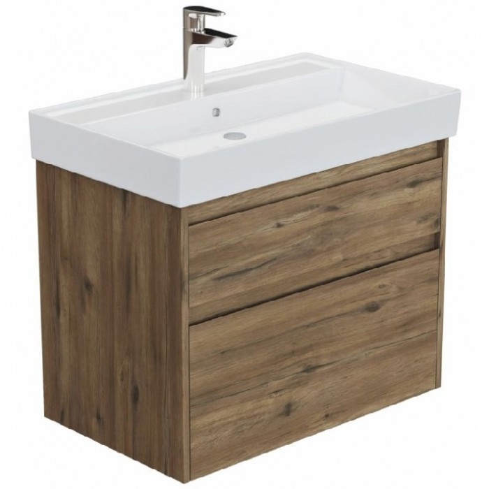 Тумба под раковину Aquanet Nova Lite 2.0 75 дуб рустикальный 00346316 подвесная