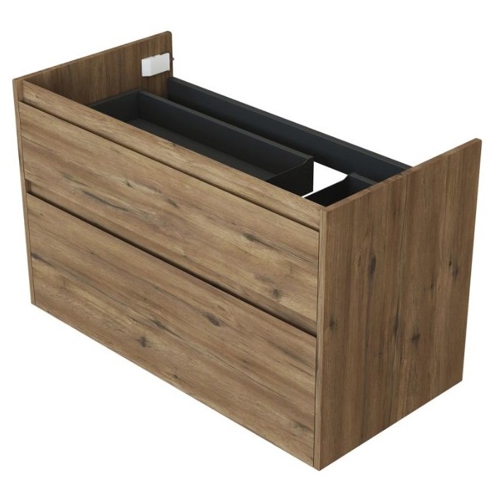 Тумба под раковину Aquanet Nova Lite 2.0 90 дуб рустикальный 00346317 подвесная, правая