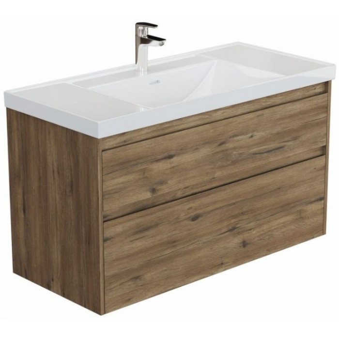 Тумба под раковину Aquanet Nova Lite 2.0 110 дуб рустикальный 00346321 подвесная