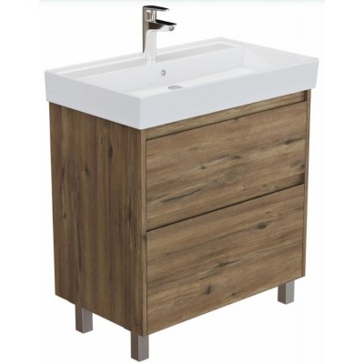 Тумба под раковину Aquanet Nova Lite 2.0 75 дуб рустикальный 00346344 напольная