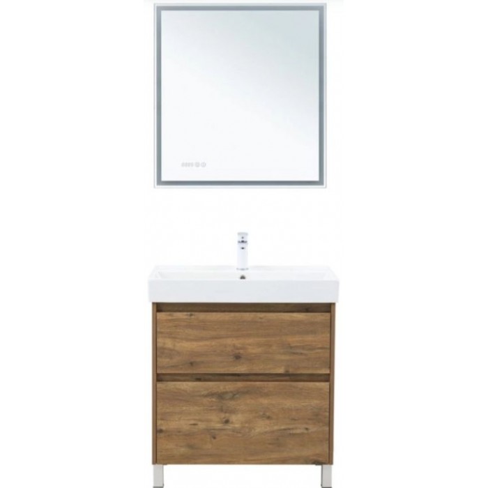 Тумба под раковину Aquanet Nova Lite 2.0 75 дуб рустикальный 00346344 напольная