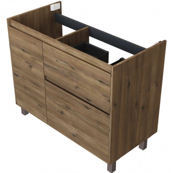 Тумба под раковину Aquanet Nova Lite 2.0 100 дуб рустикальный 00346347 напольная, правая