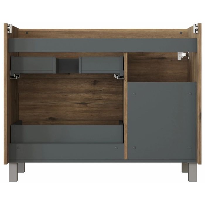 Тумба под раковину Aquanet Nova Lite 2.0 100 дуб рустикальный 00346347 напольная, правая