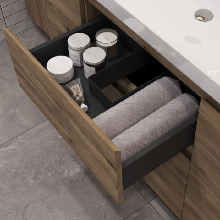 Тумба под раковину Aquanet Nova Lite 2.0 110 дуб рустикальный 00346349 напольная