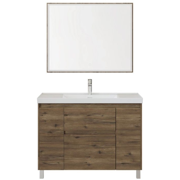 Тумба под раковину Aquanet Nova Lite 2.0 110 дуб рустикальный 00346349 напольная