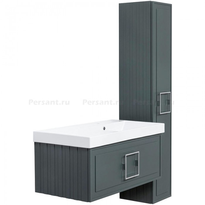 Тумба под раковину La Fenice Cubo 90 FNC-01-CUB-G-90 Grigio, подвесная