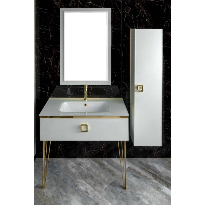 Тумба под раковину Boheme Armadi Art Lucido 100 770-100-W подвесная, белая